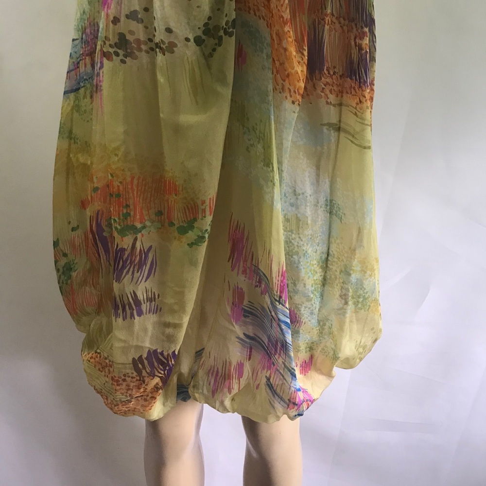 NWT🍹🍹ZARA Beautiful chiffon strapless midi dress - Picture 11 of 14
